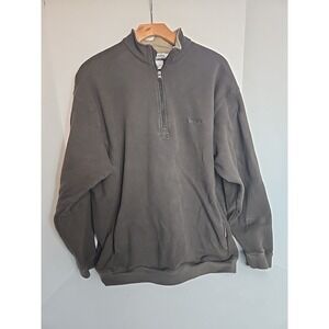 Vintage Columbia Fleece Pullover Sweatshirt Mens 2XT Brown 1/4 Zip Up